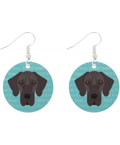 Dog Breed Design Surgical Steel Fishhook Earrings Great Dane $10.39 Earrings