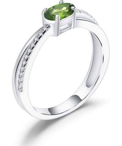 Garnet Rings 925 Sterling Silver Ring Nature Gemstone Rings for Women Gift(size 5-10) Chrome Diopside $11.21 Rings