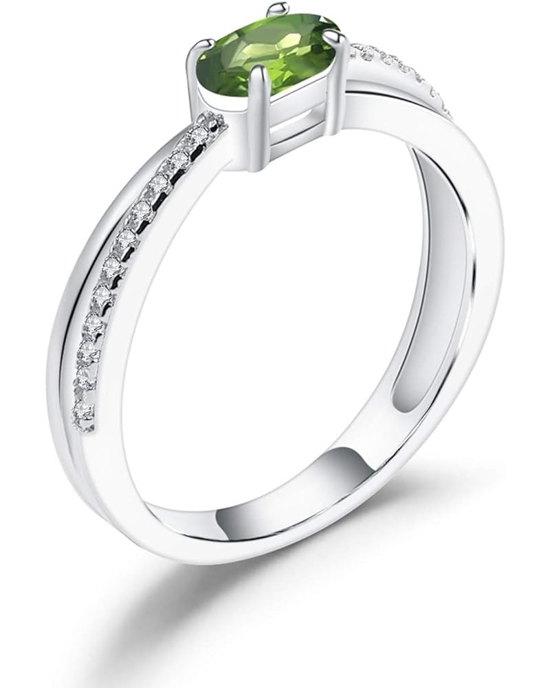 Garnet Rings 925 Sterling Silver Ring Nature Gemstone Rings for Women Gift(size 5-10) Chrome Diopside $11.21 Rings