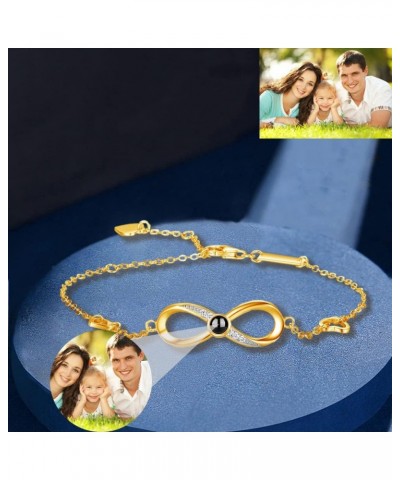 Personalized Photo Projection Bracelet Custom infinityr Charm Bracelets with Picture Inside I Love You Bracelet 100 Languages...