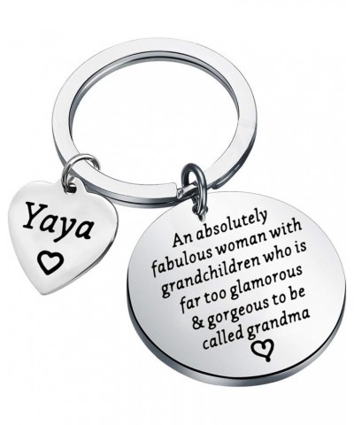 Yaya Gift Grandma Keychain Mothers Day Gifts New Grandma Gift Fabulous Yaya $9.12 Pendants