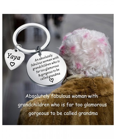 Yaya Gift Grandma Keychain Mothers Day Gifts New Grandma Gift Fabulous Yaya $9.12 Pendants