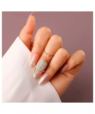 Boho Small Cute Silver Fingertip Ring Knuckle Nail Jewelry for Women Girls Fashion Knuckle Jewelry Gold Style 2 $7.49 Rings