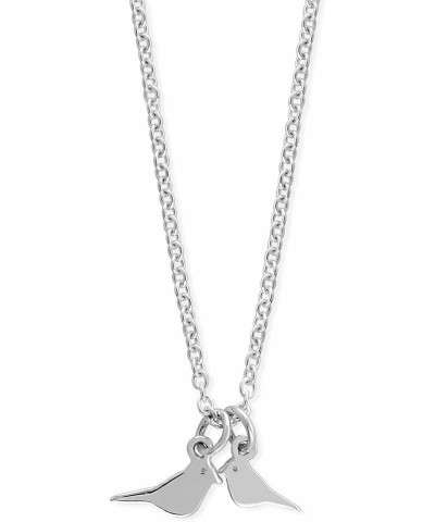 Jewelry Sterling Silver Mini Two Bird Charm Neckalce, 18 Inches $17.55 Bracelets