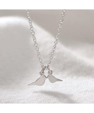 Jewelry Sterling Silver Mini Two Bird Charm Neckalce, 18 Inches $17.55 Bracelets