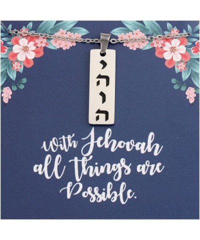 Jehovah Witness Gift JW Baptism Gift With Jehovah All Things Are Possible Pioneers Gift with jehovah card ne $11.15 Necklaces