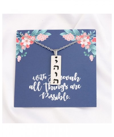 Jehovah Witness Gift JW Baptism Gift With Jehovah All Things Are Possible Pioneers Gift with jehovah card ne $11.15 Necklaces