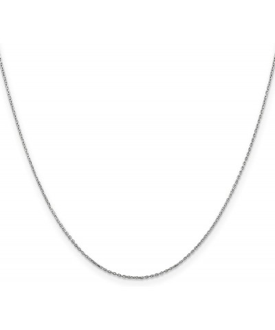 14k White Gold Diamond-Cut Cable Chain Necklace or Anklet 0.8 Millimeters Chain $95.55 Necklaces