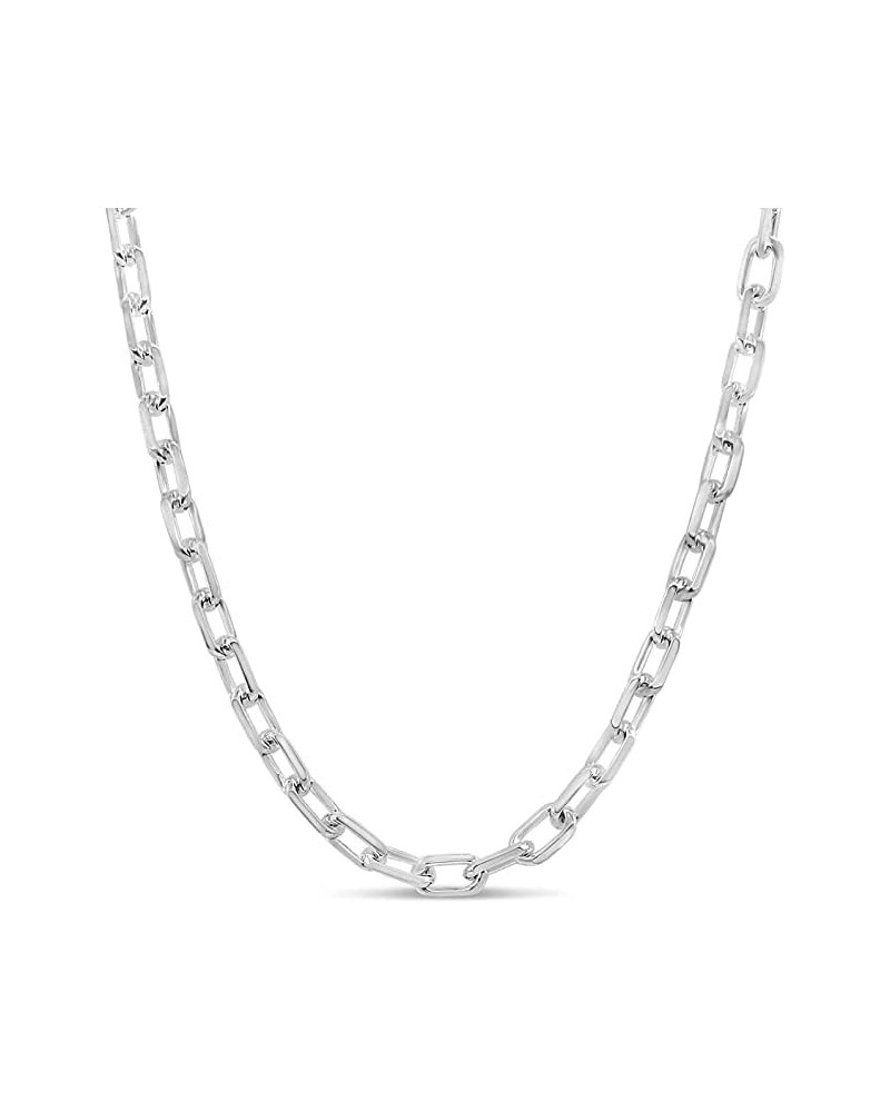 925 Sterling Silver Chain Necklace, Anchor Link Necklace for Men & Women, Hypoallergenic, Best Fit for Gifting to Loved Ones ...