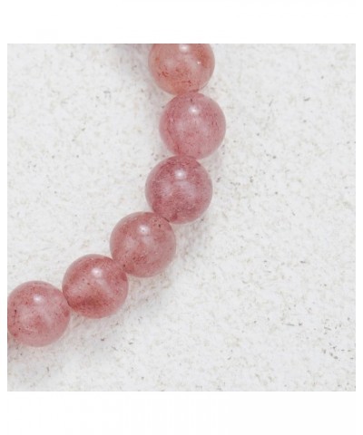 Infinity Symbol Pendant Women's Bracelet 8mm Natural Stone Beaded Bracelets for Women Pink $9.17 Bracelets