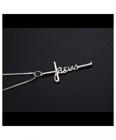 Cross Necklace 925 Sterling Silver Infinity Love of God Heart Cross Pendant Necklace Christian Gift for Women Girls Jesus Cro...