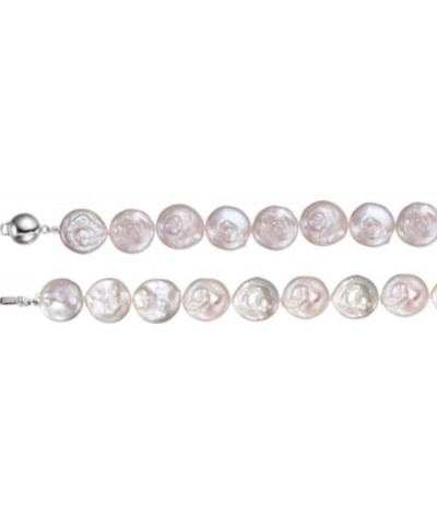 7.75" Freshwater White Cultured Coin Pearl Bracelet in Sterling Silver $20.56 Bracelets