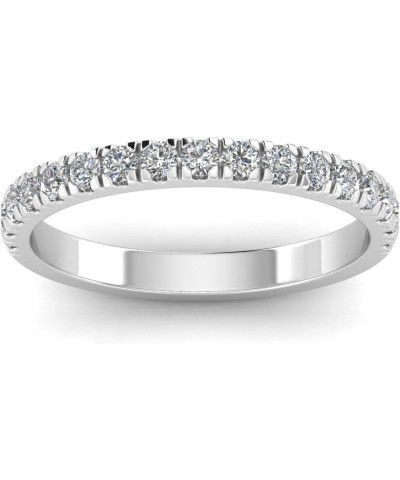 1/2 Carat TW Stackable Women's Diamond Wedding Band in 10k White Gold $112.49 Bracelets