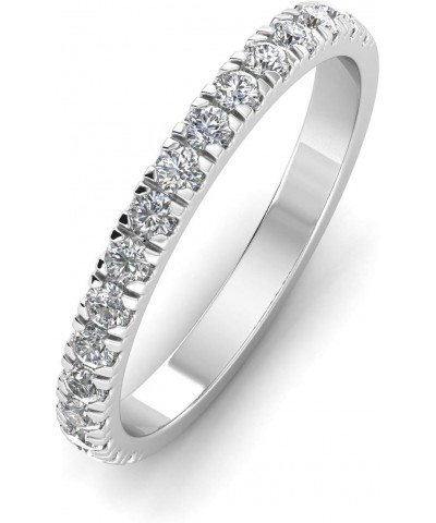 1/2 Carat TW Stackable Women's Diamond Wedding Band in 10k White Gold $112.49 Bracelets