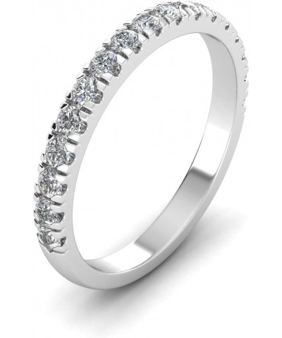 1/2 Carat TW Stackable Women's Diamond Wedding Band in 10k White Gold $112.49 Bracelets