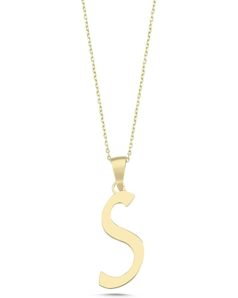 100% 14k Pure Gold Necklace - Non Tarnish Dainty Charm Personalized Initial Necklaces for Women, Teen Girls, Mom, Daughter, G...