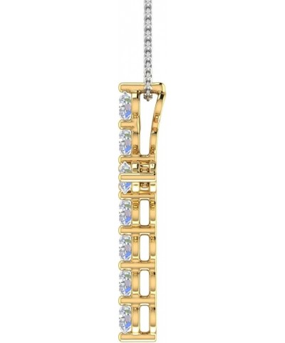 1/2 to 1 Carat Diamond Cross Pendant Necklace in 14K Gold (With Silver Chain) - IGI Certified Yellow Gold 0.75 carats $178.50...