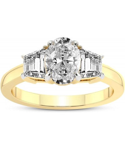 1 Carat -5 Carat | IGI Certified Lab Grown Diamond Engagement Ring | 14K Or 18K in White, Yellow Or Rose Gold | Dianna Three ...