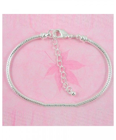 10pcs White Silver Plated Lobster European Style Snake Chain Bracelet fit Charm Beads 6.3 23 CM 10pcs $11.54 Bracelets