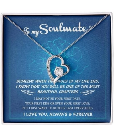 To My Soulmate Necklace For Women,Best Birthday Meaningful Gift Ideas For Wife,To My Smoking Hot Wife Necklace,Funny Gifts Fo...