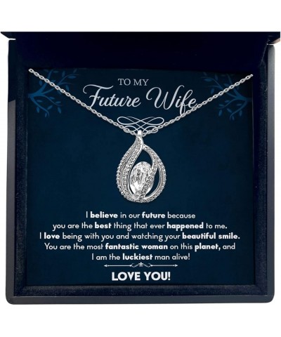 To My Future Wife Necklace, Valentines Day Gifts For Her, Engagement Gifts For Future Mrs, Gifts For Women Valentines Day, Ch...