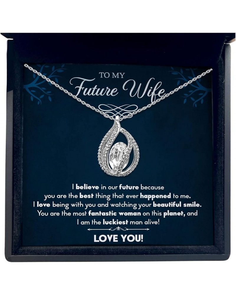 To My Future Wife Necklace, Valentines Day Gifts For Her, Engagement Gifts For Future Mrs, Gifts For Women Valentines Day, Ch...