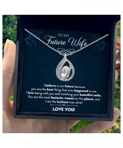 To My Future Wife Necklace, Valentines Day Gifts For Her, Engagement Gifts For Future Mrs, Gifts For Women Valentines Day, Ch...