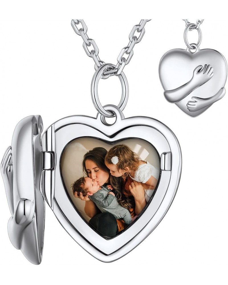 Heart Locket Necklace with Picture Custom 925 Sterling Silver/18K Gold/Rose Gold Photo Locket Pendant Charm Personalized Cust...