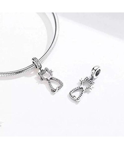 Love Cat Charm Lucky Cats Charms 925 Sterling Silver Cute Charm Pet Kitten Animal Charms for Cat Lovers Hollow Cat dangle $10...