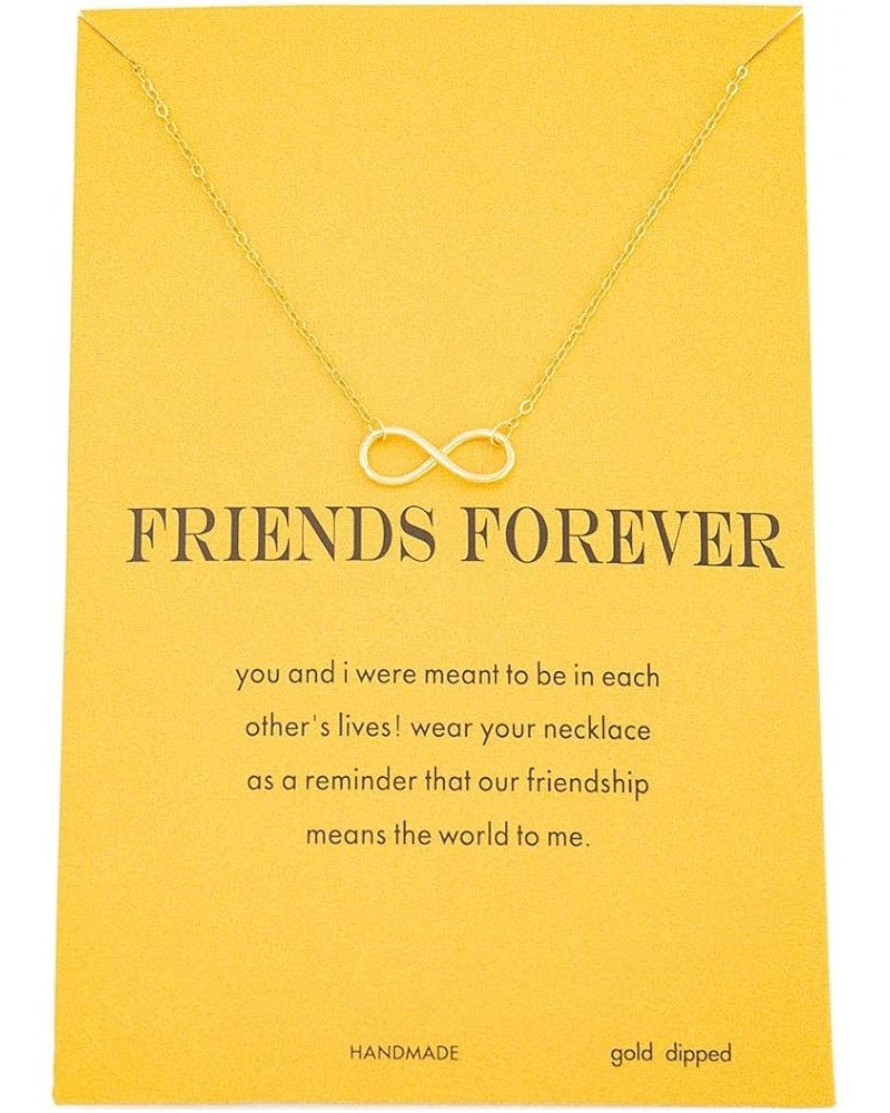 Best Friend Cross Arrow Infinity Love Necklace 16K Gold Plated Infinity Gold $8.39 Necklaces