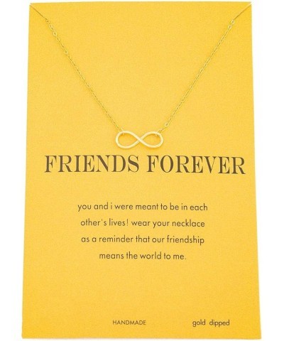 Best Friend Cross Arrow Infinity Love Necklace 16K Gold Plated Infinity Gold $8.39 Necklaces