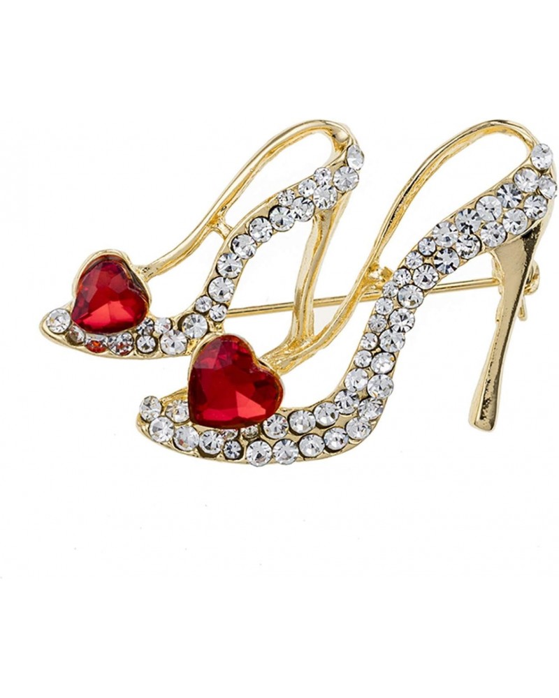 Ladies Crystal Rhinestone High Heel Princess Shoes Brooches Women Stylish Charm Brooch Pin $4.05 Brooches & Pins