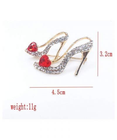 Ladies Crystal Rhinestone High Heel Princess Shoes Brooches Women Stylish Charm Brooch Pin $4.05 Brooches & Pins