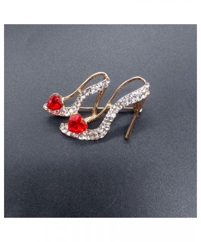 Ladies Crystal Rhinestone High Heel Princess Shoes Brooches Women Stylish Charm Brooch Pin $4.05 Brooches & Pins