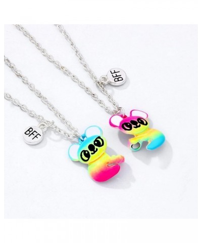 2 Pcs Set Best Friends Necklace Magnetic Half Heart Pendant Cute Panda Koala Necklace Charm BFF Friendship Jewelry for Women ...