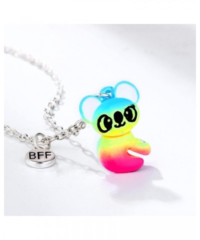 2 Pcs Set Best Friends Necklace Magnetic Half Heart Pendant Cute Panda Koala Necklace Charm BFF Friendship Jewelry for Women ...