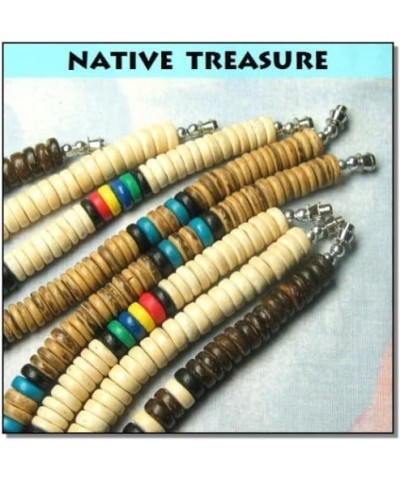 (4 Pack) Mens and Womens Tropical Summer Beach Surfer Necklaces From the Philippines, Mixed Brown and Color Fast Coconut Bead...