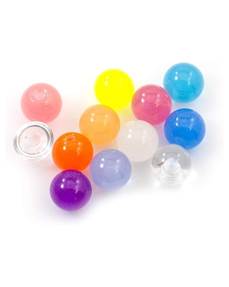 Acrylic Replacement 6mm Ball 14G Screw Pack of 12 balls $6.69 Body Jewelry