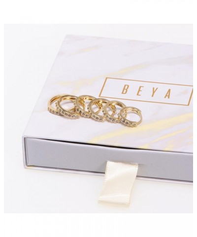 Gold Hoops Earrings 3 Pcs Set $13.08 Earrings