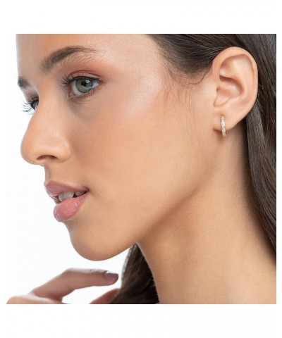 Gold Hoops Earrings 3 Pcs Set $13.08 Earrings