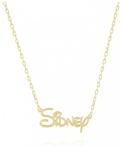 Disney Font Necklace in 925 Sterling Silver • Dainty Disney Necklace • Disney Font Name Necklace • Personalized Name Pendant ...