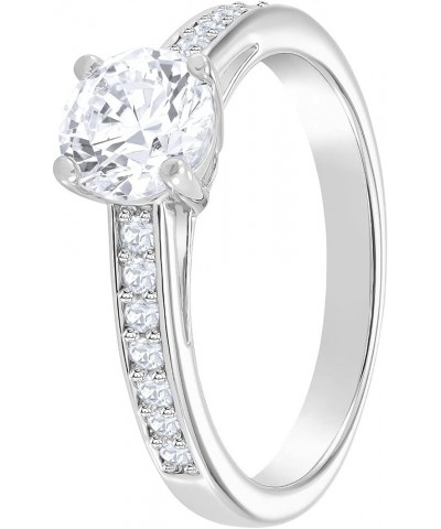 Attract Round Ring Jewelry Collection, Rhodium Finish, Clear Crystals US 6/EU 52 $29.60 Others