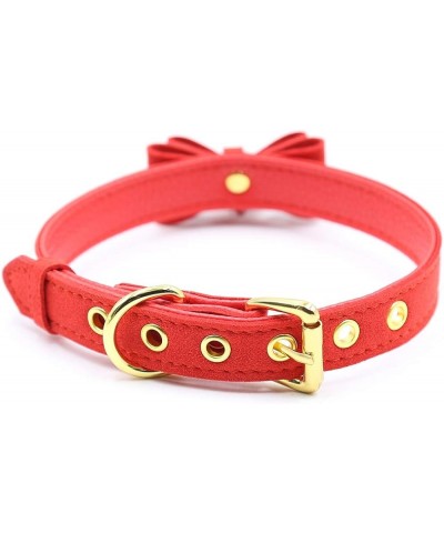 Bell Choker Collar Necklace Lolita Bow Collar Cat Kitty Velvet Necklace (E) Z2 $10.59 Necklaces