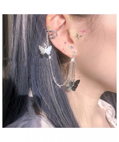 Stud Punk Drop Dangle Piercing Earrings 1 pc (Sold Individually) 1pc Butterfly $8.99 Earrings