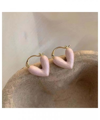 Rhinestone Heart Earrings for Women Gold Heart Hoop Earrings Dangling Pink Heart Earrings Barbed Wire Heart Earrings Valentin...