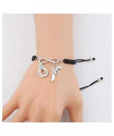 Female Police Officer Gifts Handcuffs Earrings for Police Wife Mom Deputy Wife Girlfriend Bracelet Police Academy Jewelry Pol...