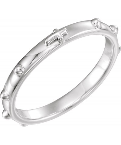 Sterling Silver Rosary Ring - Size 11 $26.75 Rings