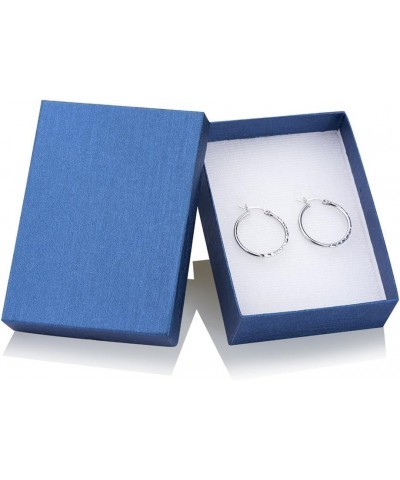 G&H Sterling Silver 25mm Click-Top Hoop Earrings with Diamond Cut $12.49 Earrings