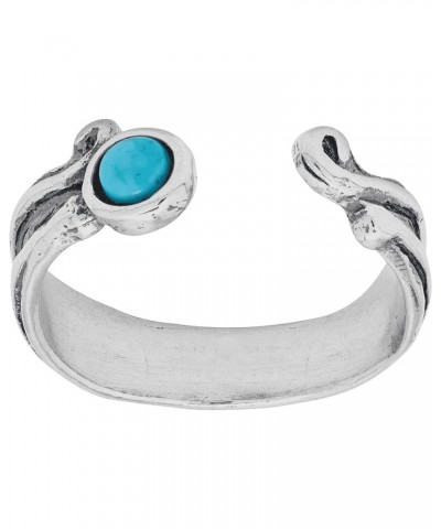 'Open Secret' Turquoise Toe Ring in Sterling Silver $22.00 Body Jewelry