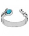 'Open Secret' Turquoise Toe Ring in Sterling Silver $22.00 Body Jewelry